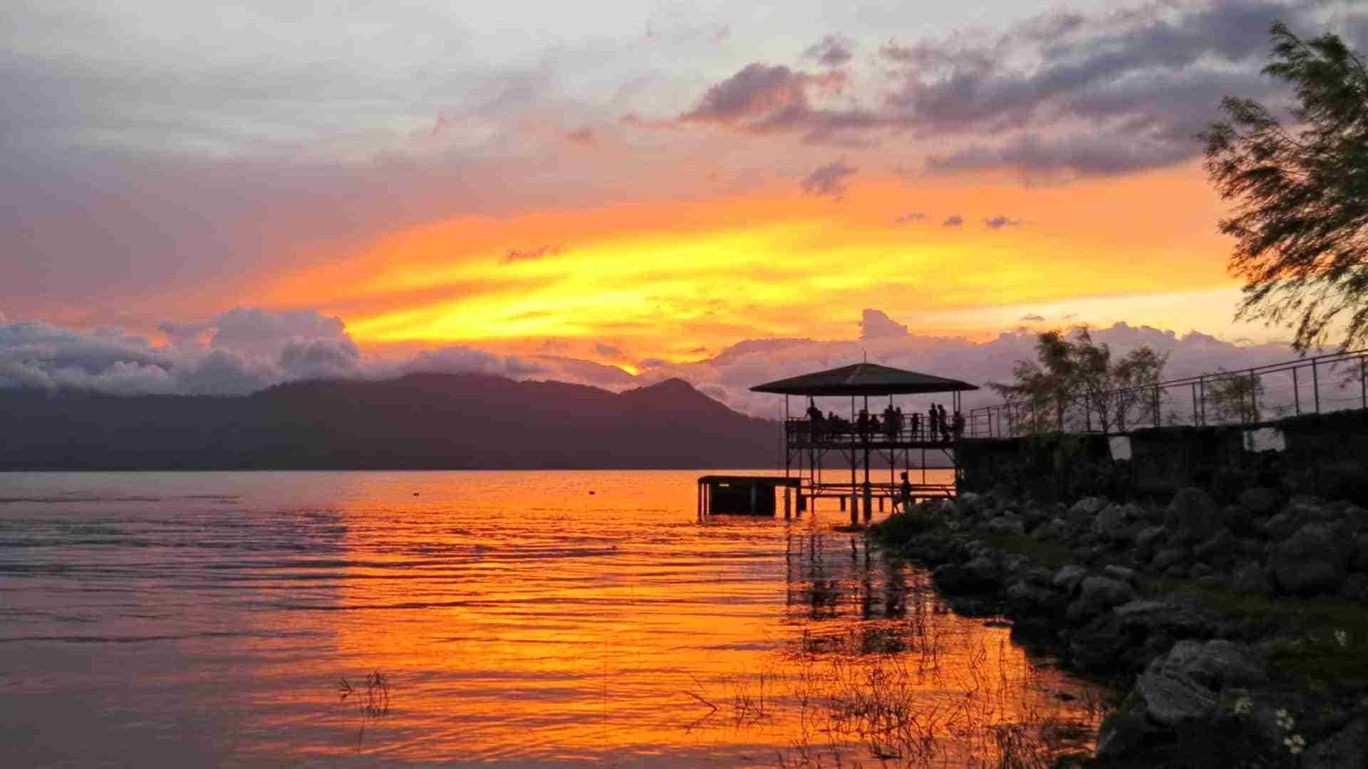 Honduyate Marina Lake Yojoa Sunset
